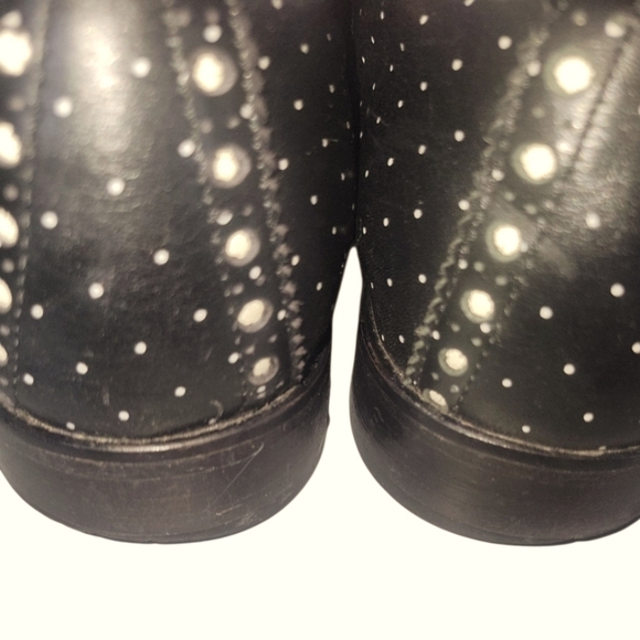 Red Valentino Women's Black Polka Dot Classic Lace Up Oxford Style Shoes 38 - Picture 3 of 7